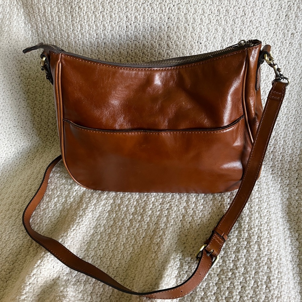 Patricia Nash Athani Leather Shoulder Crossbody Handbag Zip Top - Picture 2 of 10